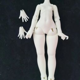 Dolls 1/6 Bjd Doll's Accessories Famale Body with S Neck Resin White/ Pink Skin Doll Body Girls Drss Up Toy