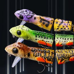 Accessories 3Pcs/Set Topwater Lure For Fishing Wobbler Lizard 4 Segment Joint Swimbait Floating Artificial Baits Pike Bass Perch 220mm 59g