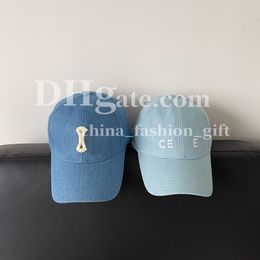 Blue Canvas Baseball Cap Designer Embroidered Cap Travel Visors Hat Sports Leisure Ball Cap Summer Breathable Hat