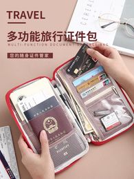 Storage Bags ID Bag Large Capacity Ticket Clips Passport Cover Document Organising Card Holder