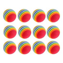 Toys 5 Pcs Toys for Cats Pet Products Eva Striped Rainbow Ball Colorful Cat Toy Scratcher Interactive Pet Toy Cat Supplies Kitty Ball