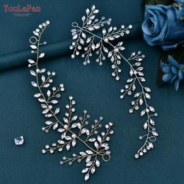 Hair Clips YouLaPan Bridal Wedding Hairpiece Crystal Jewellery Accessories Elegant Girls Bride Headband Rhinestone Headwear HP21