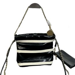 designer card case bag chenel Spring Wind Mini Chain Garbage Bag with High Quality Stripes Shoulder Crossbody Fashion No Return or Exchange