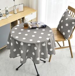 Table Cloth A170Small Fresh And Simple Style Round Long Tablecloth Waterproof Restaurant El Home