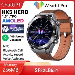 HK5HERO Smart Watch AMOLED Screen NFC Heart Rate and Blood Pressure Detection Multi Functional Exercise
