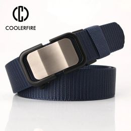 Belts Men Belts Canvas Fabric High Quality Nylon Alloy Webbing Belts for Men Casual Sports Comfortable Strap Hb006