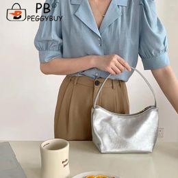 Shoulder Bags Women Fashion Bag Large Capacity PU Underarm Chic Hobo Solid Colour Clutch Purse Trendy Shopping