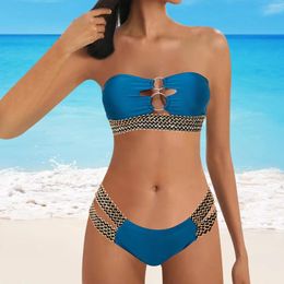 Women's Swimwear Maternity Bikini Bathing Suits For Women Casual Bra Sexy Hollow Two Swimsuit Bandeau