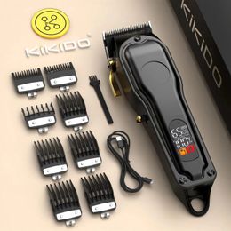 KIKIDO Kk1986 Professional Hair Clipper with Powder Metallurgy Blade Durable Sharp Cutting Tool for SalonQuality Styling 240411