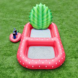 Gemstones Iatable Giant Pineapple Floating Row Pool Float Swimming Ring Swimming Pool Air Mattress Summer Water Sport Lounge Raft