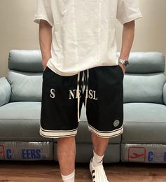 Embroidered letter logo woven shorts summer oversized mens pants classic black Sports pants designer men cotton shorts CSD2404225-8