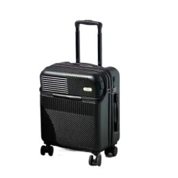 Luggage KANGSHILU Front Fastening Multifunctional Luggage Female PC Universal Wheel Password Suitcase Rechargeable Trolley Male Boarding