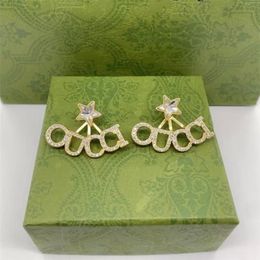 Mens Designer Letter Earring Stud For Women Luxury Earring Fashion Diamonds Gold Earrings Men Womens Jewellery Hoop Earring Party Gi213c