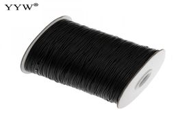 05mm08mm1mm15mm2mm 100yardsSpool Nylon Cord Black String Kumihimo Chinese Knot Cord Diy Making Jewellery Findings Rope8409254