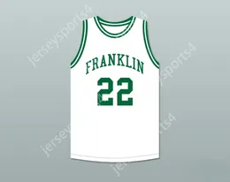 CUSTOM Name Number Mens Youth/Kids ANDRE IGUODALA 22 FRANKLIN MIDDLE SCHOOL WHITE BASKETBALL JERSEY 2 TOP Stitched S-6XL