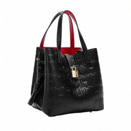classic Fi Exquisite Craftsmanship Light Luxury Design New 2024 Large Capacity Tote Bag Letter Element Women's Handbag A5c7#
