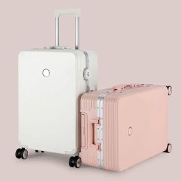 Luggage Fashion Travel Luggage 20 24 26 28 Inch Boarding Case Luggage Compartment Silent Universal Wheel Trolley Case Adult Suitcase Bag