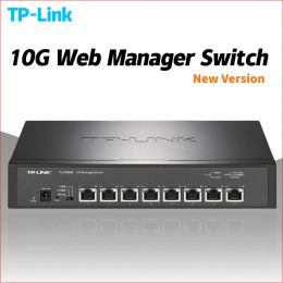 Switches TPlink Tlst1008/ST2008 10gbe Switch 10 Gigabit Switch 10000mbps Core Lan 8*10gbps RJ45 Port Network Ethernet Hub NAS 10000Mbps