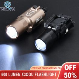 Scopes Wadsn Tactical X300 Led Weapon Light X300ultra Pistol Flashlight Surefir Scout Light for Hunting Airsoft Picatinny Rail