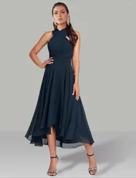 Party Dresses A-Line Length Chiffon Prom Dress Convertible Holiday For Women Bridesmaid Wedding Evening Gowns