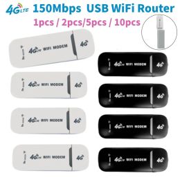 Routers 110 Pcs 4G LTE Wireless Router USB Dongle 150Mbps Modem Stick Mobile WIFI Broadband Sim Card Wireless WiFi Hotspot Adapter Home