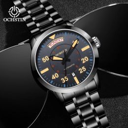 Watches Ochstin new 2023 master series casual simple wind double calendar mechanical movement wrist watch men mechanical watch