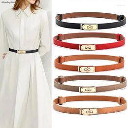 Belts 1pc Fashion High Quality Patent Leather Belt For Women Fine Golden Lock Buckle Dress Jeans Sweater Waistband