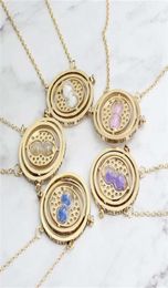 24Pcs Lot Fashion Time Turner Hourglass Vintage Pendant Jewelry Magic School Badge Choker Sand Dangle Necklace Whole 210929218c3954841