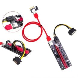 2024 NEW VER009S PCI-E Riser Card Dual 6Pin Adapter Card PCIe 1X To 16X Extender Card USB3.0 Data Cable for BTC Mining Miner 009S ExpressBTC