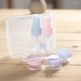 Storage Bottles Refillable Spray Lotion Cream Box Stick Straw Travel Cosmetic Set Perfume Hand Holder