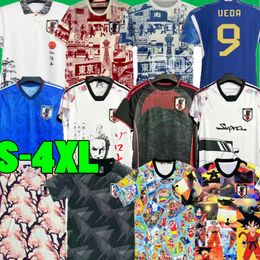 3XL 4XL 2024 JapAn Soccer Jerseys Cartoon UEDA ITO ISAGI ATOM TSUBASA MINAMINO DOAN KUBO MITOMA TOMIYASU ENDO NAKATA 22 23 24 Japanese Football Shirt T Chinese dragon