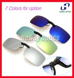 20pcs Whole Driving Glasses Eyeglasses Sunglasses Polarised Clips On With Long Clip6321526