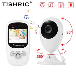 Monitors TISHRIC Video Baby Monitor SP800 2.4 inch LCD Screen 2 way Talkback Wireless Baby Monitor Camera with Infrared Night Vision