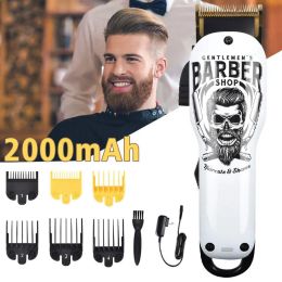 Clippers Professional Hair Clippers Cordless Hair Haircut Kit Rechargeable 2000mAh Electric Hair Beard Trimmer Haircut Grooming Kit