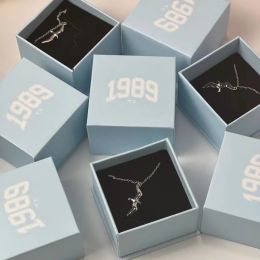 Necklaces S925 Sterling Silver Original Classic Fashion Latest Taylor 1989 Rerecorded Necklace TS Seagull Pendant 1:1 With packaging