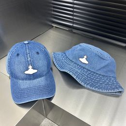 Denim Designer Bucket Hat for Man Woman Classic Pattern Hats Sunshade Ball Cap Trend Casual Brand Four Seasons Outdoor Caps