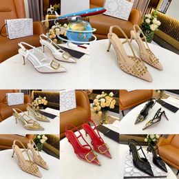 Summer Designer Heel New High-heeled Shoes Dress shoes Women Nude Colour leather shallow mouth pointed toe sexy party 35-41
