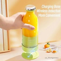 Juicers 6 Blades Electric Portable Juice Blender 300ML Juicer Fruit Mixer 2000mAh USB Rechargeable Citrus Orange Squeezer Smoothie Maker