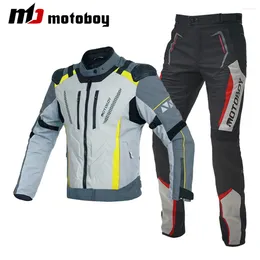 Motorcycle Apparel Jacket Four Seasons Men Moto Protector Pants Armor Touring Clothing Protective Gear