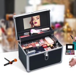 Cases Makeup Box Large Capacity Professional Makeup Artist Portable Double Cosmetic Organiser