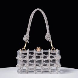 Bags Lady Purse Clear Evening Bag Acrylic Clutch Elegant Party Armpit Bag Handbag for Women Cocktail Shoulder Bag