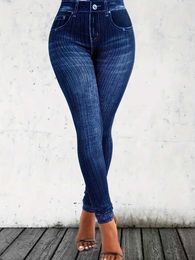 Plus-Size-Kleider Plus Size 1xL-5xl über Druck dünne Leggings lässig jeden Tag dehnbare Leggings Womens Plus Size Clothing Y240422