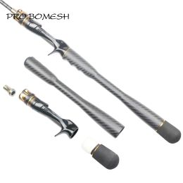 Accessories Pro Bomesh 1Set 77g Carbon Fiber Taper Grip Casting Reel Seat Handle Kit DIY Fishing Rod Accessory