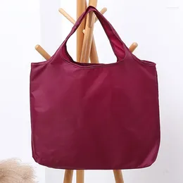 Shopping Bags Waterproof Foldable Handy Reusable Tote Pouches Recycle Shopper Groceries Storage Handbag Useful