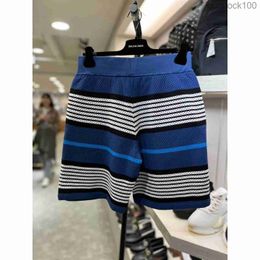 Fashionable Unisex Buurberlyes Brand Shorts Pant Spring/summer Blue Stripe Mens Mesh Casual Shorts Senior Brand Casual Summer Designer Shorts