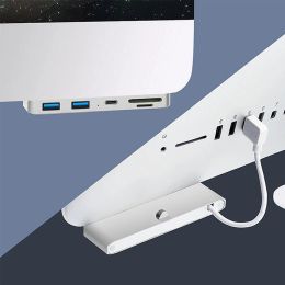 Hubs Aluminium alloy usb 3.0 hub 3 port adapter splitter with SD/TF Card Reader for iMac 21.5 27 PRO Slim Unibody computer