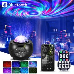 Night Lights Led Galaxy Projector Light Bedroom Lamp Happy Birthday Decoration Child Nightlight Gift Bluetooth Remote Control