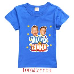 T-shirts Summer Tee Vlad Niki Shirts for Teenage Boys Cotton Infant Boy Clothes Princess T Shirt Thanksgiving Tops Girls Younth Clothing