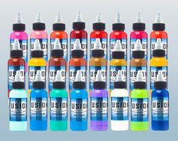 New Fusion 16 Colour Tattoo Ink Set Pigment Permanent Tattoo Ink Tattoo Supplies 30ml Set4113806