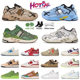 Top quality Casual Shoes Bad Bunny Men walk Forum Low x Women grey Hiking Triple Black Yellow White Blue Trainers Sports green Sneakers designer shoes orange Size 36-45